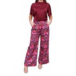 NEW CROSBY BY MOLLIE BURCH jasper wide leg pants in gatsby